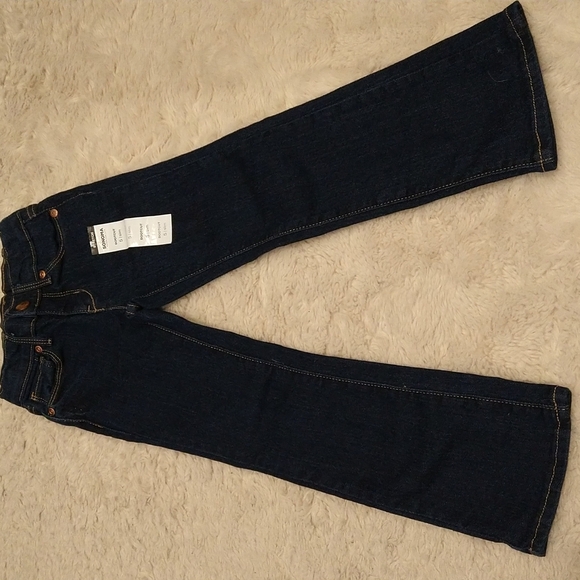 NEW w/sticker boot cut/flared dark denim jeans size 5 - Picture 1 of 2